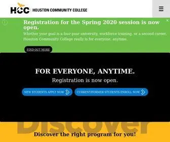 HCCS.edu(Houston Community College) Screenshot