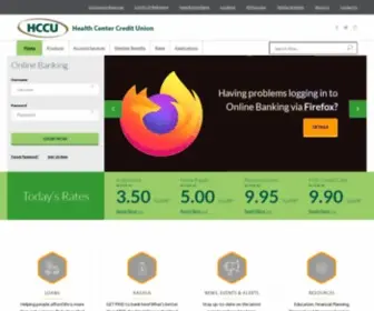 Hccu.coop(Health Center Credit Union) Screenshot
