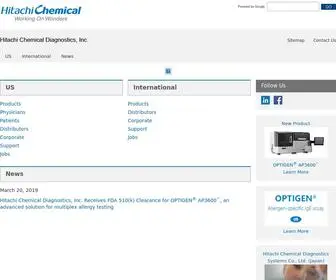 HCDiagnostics.com(Hitachi Chemical Diagnostics) Screenshot