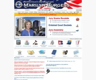 HCDistrictclerk.com(Office of Harris County District Clerk) Screenshot