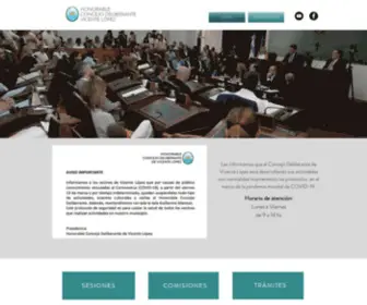 HCDvlopez.gov.ar(HONORABLE) Screenshot
