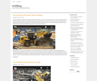 Hceblog.com(Heavy Construction Equipment Blog) Screenshot