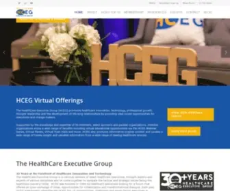 Hceg.org(HealthCare Executive Group) Screenshot