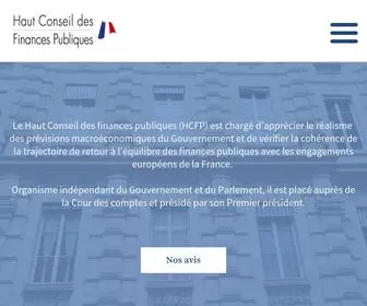 HCFP.fr(Haut Conseil des Finances Publiques) Screenshot