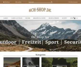 HCH-Shop.de(Für Outdoor/Camping Freizeit/Sport Security/Historie) Screenshot