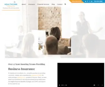 Hciamerica.com(Group Health Insurance Texas) Screenshot