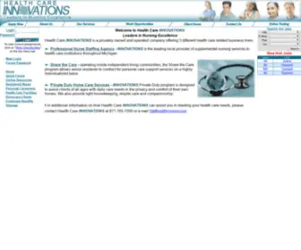 Hcinnov.com(Health Care INNOVATIONS) Screenshot