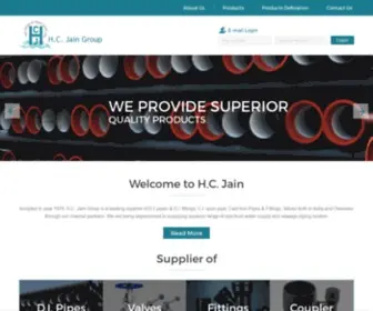 Hcjain.com(Ductile Iron Spun Pipes) Screenshot