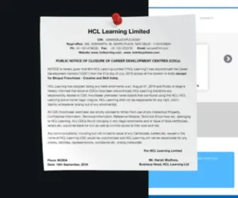 HCllearning.com(HCL Learning) Screenshot