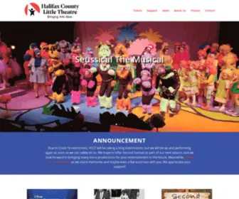 HCLT.org(Halifax County Little Theatre is bringing arts alive) Screenshot