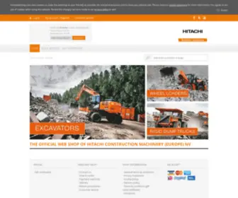 Hcmewebshop.com(Hitachi Construction Machinery Europe webshop) Screenshot