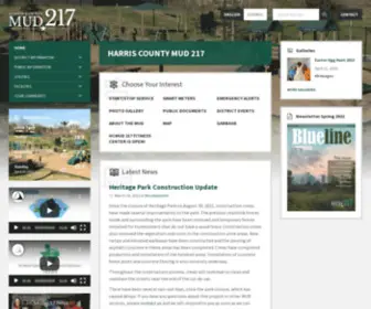 Hcmud217.com(Harris County MUD 217) Screenshot