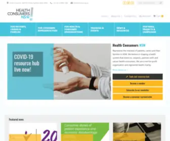 HCNSW.org.au(Health Consumers NSW) Screenshot