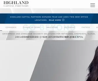 HCP.com(Highland Capital Partners) Screenshot