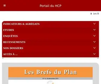 HCP.ma(Site institutionnel du Haut) Screenshot