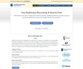 Hcrintl.com(HealthCare Recruiters International) Screenshot