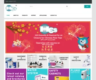 HCS-Lab.com(HCS Scientific and Chemical) Screenshot