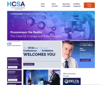 Hcsaconference.co.uk(60th Annual NHS Procurement Conference and Exhibition) Screenshot