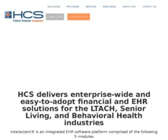 Hcsinteractant.com(Integrated EHR and Revenue Cycle Management Solutions) Screenshot