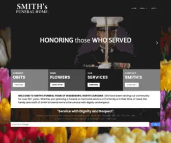 HCsmithfuneralhome.com(Smiths Funeral Home of Wadesboro) Screenshot