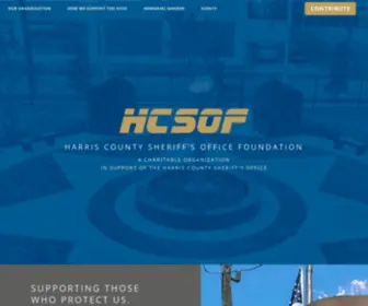 Hcsof.org(Harris County Sheriff’s Office Foundation) Screenshot