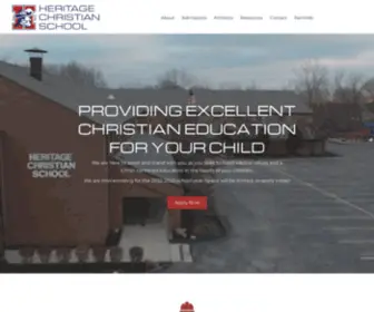 HCspatriots.org(Heritage christian school) Screenshot