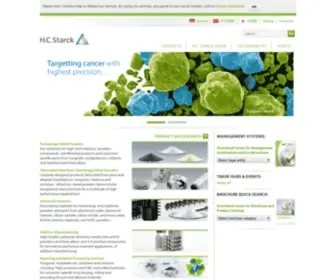 HCstarck.com(High quality refractory metals & advanced ceramics) Screenshot