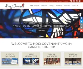 Hcumc.org(Holy Covenant United Methodist Church) Screenshot