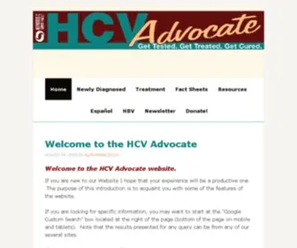 Hcvadvocate.org(Hepatitis C) Screenshot