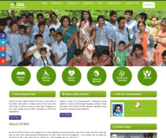 Hcwa.org.in(HANDICAPPED CHILDREN & WOMEN'S AID) Screenshot