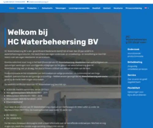 Hcwatercontrol.com(HC Waterbeheersing) Screenshot