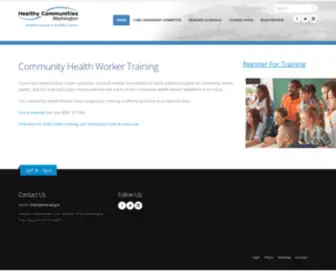 HCwcommunityhealthworker.org(Washington CHW Online Training Program) Screenshot