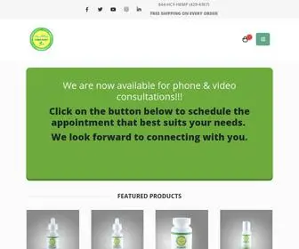 HCynaturally.com(Organic Lab Tested CBD Oil) Screenshot