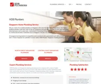 HDBplumbers.com.sg(HDB Plumbers Singapore) Screenshot