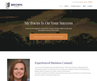 HDbrownlaw.com(Roswell Business Litigation Attorney) Screenshot