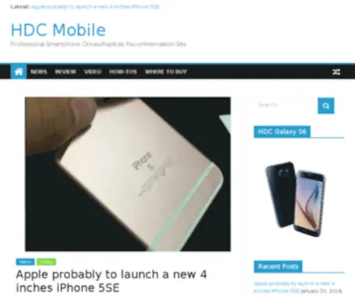 HDcmobilereview.com(HDC Mobile Review) Screenshot