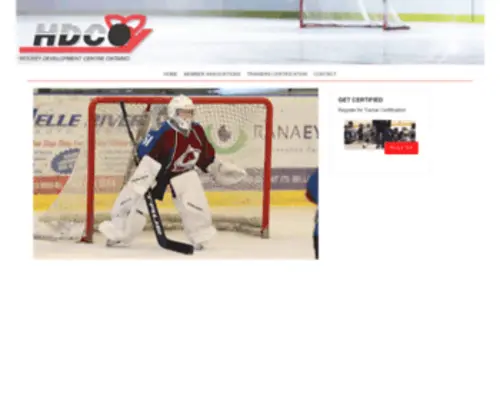Hdco.on.ca(Hockey Development Centre for Ontario) Screenshot