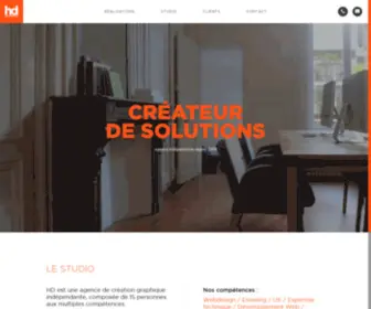 Hdcommunication.fr(Studio de création Print & Web à Lille) Screenshot