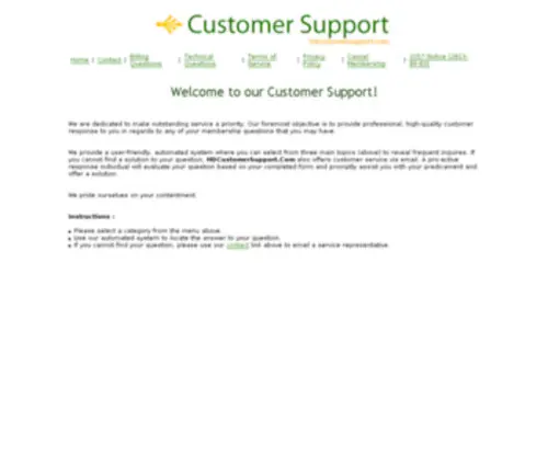 Hdcustomersupport.com(如您有兴趣请前往聚名网) Screenshot