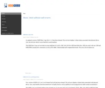 HDdguru.com(Laptop and Desktop Hard Disk Drives) Screenshot
