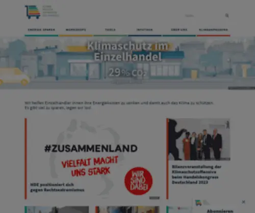 Hde-Klimaschutzoffensive.de(Klimaschutz im Einzelhandel) Screenshot