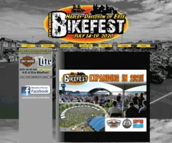 Hderiebikefest.com(H-D of Erie BikeFest) Screenshot