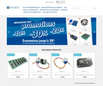 HdevBot.fr(La Boutique est dédiée à l'électronique pour les débutants) Screenshot