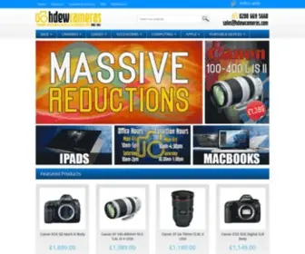 Hdewcameras.co.uk(Retailer of Photography Equipment & Electronics) Screenshot