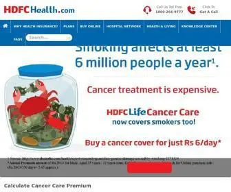 HDFchealth.com(Health & Medical Insurance Company in India) Screenshot
