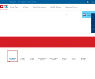 HDFclife.in(Life Insurance India) Screenshot