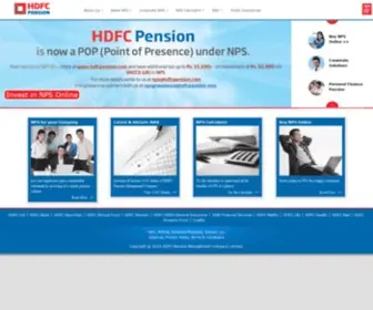 HDFcpension.com(National Pension System (NPS)) Screenshot