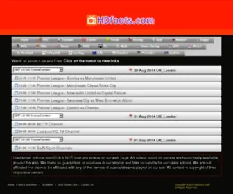 Hdfoots.com(Watch live sports streaming) Screenshot