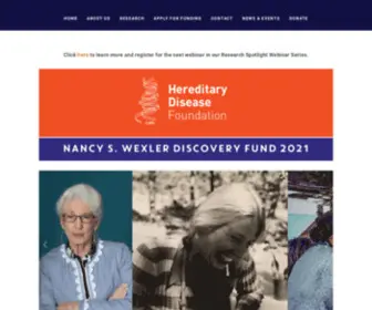 Hdfoundation.org(The Hereditary Disease Foundation) Screenshot