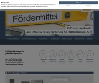 HDG-Bavaria.com(Holzheizungen von HDG Bavaria) Screenshot